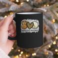 Peace Love Baseball Mom Leopard Print Mother's Day Graphic Print Coffee Mug Peace Love Baseball Mom Leopard Print Mother's Day Graphic Print Coffee Mug