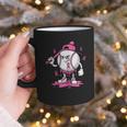 Pink Ribbon Baseball Breast Cancer Awareness Graphic Print Coffee Mug Pink Ribbon Baseball Breast Cancer Awareness Graphic Print Coffee Mug