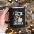 Proud Auntie Of An Official Teenager 13th Birthday Baseball Graphic Print Coffee Mug