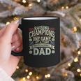 Proud Baseball Dad Raising Champions One Game At A Time Graphic Print Coffee Mug Proud Baseball Dad Raising Champions One Game At A Time Graphic Print Coffee Mug