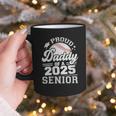 Proud Daddy Of A 2025 Senior Baseball Dad Papa Grad 2025 Graphic Print Coffee Mug