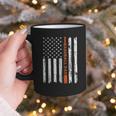Retro Baseball Dad American Flag Father's Day 4th Of July Graphic Print Coffee Mug