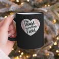 Retro My Heart Is On That Field Baseball Mom Mother's Day Graphic Print Coffee Mug