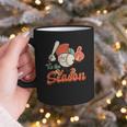 Retro Tis The Season Baseball Mom Baseball Lover Boys Kids Graphic Print Coffee Mug