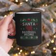 Santa Loves Baseball Moms Ugly Christmas Graphic Print Coffee Mug