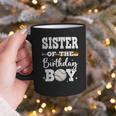 Sister Of The Birthday Boy Baseball Bday Family Graphic Print Coffee Mug