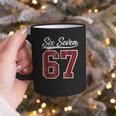 Six Seven Meme Boys Girls Kids 67 Baseball Jersey Graphic Print Coffee Mug
