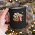Smiling Baseball Popcorn And Hot-Dog Cartoon Apparel Graphic Print Coffee Mug Smiling Baseball Popcorn And Hot-Dog Cartoon Apparel Graphic Print Coffee Mug