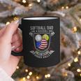 Softball Dad Like A Baseball Dad 4th Of July USA Retro Flag Graphic Print Coffee Mug Softball Dad Like A Baseball Dad 4th Of July USA Retro Flag Graphic Print Coffee Mug