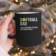 Softball Dad Baseball Dad But With Bigger Balls Father's Day Graphic Print Coffee Mug