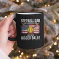 Softball Dad Like A Baseball Dad With Bigger Balls Sport Dad Graphic Print Coffee Mug