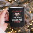 Somebody’s Loud Mouth Baseball Mom Graphic Print Coffee Mug