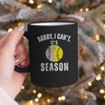 Sorry I Cant It's Season Vintage Softball Baseball Mom Graphic Print Coffee Mug Sorry I Cant It's Season Vintage Softball Baseball Mom Graphic Print Coffee Mug
