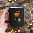 Spooky Halloween Scary Pumpkin Baseball Player Witchy Vibes Graphic Print Coffee Mug Spooky Halloween Scary Pumpkin Baseball Player Witchy Vibes Graphic Print Coffee Mug