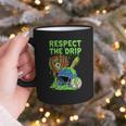 Spooky Zombie Respect The Drip Baseball Halloween Graphic Print Coffee Mug