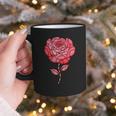 Sporty Rose Graphic With Baseball And Rugby Ball Petals Graphic Print Coffee Mug
