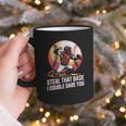 Steal That Base I Double Dare You Baseball Catcher Graphic Print Coffee Mug Steal That Base I Double Dare You Baseball Catcher Graphic Print Coffee Mug