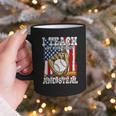 I Teach My Kids To Hit And Steal Baseball Dad American Flag Graphic Print Coffee Mug I Teach My Kids To Hit And Steal Baseball Dad American Flag Graphic Print Coffee Mug