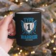 Type 1 Warrior Diabetes Awareness Baseball Enthusiasts Graphic Print Coffee Mug