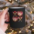 Valentines Day Drip Heart Baseball XOXO Boys Kids Men Sport Graphic Print Coffee Mug
