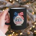 Vintage Baseball Dad Patriotic USA Flag 4th Of July Fathers Graphic Print Coffee Mug Vintage Baseball Dad Patriotic USA Flag 4th Of July Fathers Graphic Print Coffee Mug