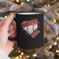 Warriors Home Plate Baseball Sports Baseball Mom Graphic Print Coffee Mug