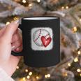 Womens Bleached Custom Baseball Mom Number 7 Heart For Mom Graphic Print Coffee Mug Womens Bleached Custom Baseball Mom Number 7 Heart For Mom Graphic Print Coffee Mug