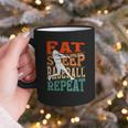 Women's Eat Sleep Baseball Repeat Vintage Player Sport Lover Retro Graphic Print Coffee Mug Women's Eat Sleep Baseball Repeat Vintage Player Sport Lover Retro Graphic Print Coffee Mug