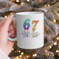 67 Meme Baseball Kids Girls Humor Number 6 7 Graphic Print Coffee Mug 67 Meme Baseball Kids Girls Humor Number 6 7 Graphic Print Coffee Mug
