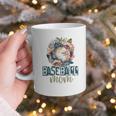 Artsy Baseball Mom Flowers Unique Game Day Ball Distressed Graphic Print Coffee Mug Artsy Baseball Mom Flowers Unique Game Day Ball Distressed Graphic Print Coffee Mug