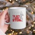 Baseball Dad Teach Kids Hit And Steal Softball Game Premium Tri-Blend Graphic Print Coffee Mug Baseball Dad Teach Kids Hit And Steal Softball Game Premium Tri-Blend Graphic Print Coffee Mug