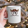 Baseball Heart Pirate Hat Crossed Swords Men Boys Kids Youth Premium Tri-Blend Graphic Print Coffee Mug