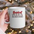 Baseball Mama Retro Groovy Baseball Mom Women Mother's Day Graphic Print Coffee Mug