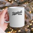 Baseball Mom 1970s Retro Cursive Font Graphic Print Coffee Mug Baseball Mom 1970s Retro Cursive Font Graphic Print Coffee Mug