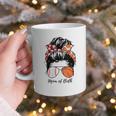 Baseball Mom Basketball Mom Of Both Messy Bun Mother's Day Graphic Print Coffee Mug Baseball Mom Basketball Mom Of Both Messy Bun Mother's Day Graphic Print Coffee Mug