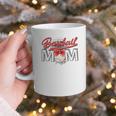 Baseball Mom Coquette Pink Bow Baseball Mama Premium Graphic Print Coffee Mug