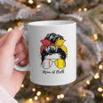Baseball Mom Softball Mom Of Both Messy Bun Mother's Day Graphic Print Coffee Mug Baseball Mom Softball Mom Of Both Messy Bun Mother's Day Graphic Print Coffee Mug