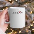 Baseball Softball Baseball Mom Heartbeat Baseball Graphic Print Coffee Mug