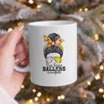 Busy Raising Ballers Softball Messy Bun Baseball Mom Graphic Print Coffee Mug Busy Raising Ballers Softball Messy Bun Baseball Mom Graphic Print Coffee Mug