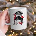 Canadian Baseball Mom Canada Flag Baseball Girl Graphic Print Coffee Mug