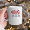 Eat Sleep Baseball Repeat Baseball Moms Graphic Print Coffee Mug