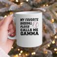 My Favorite Baseball Player Calls Me Gamma Graphic Print Coffee Mug