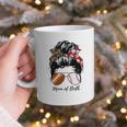 Football Mom Baseball Mom Of Both Messy Bun Mother's Day Premium Tri-Blend Graphic Print Coffee Mug Football Mom Baseball Mom Of Both Messy Bun Mother's Day Premium Tri-Blend Graphic Print Coffee Mug