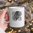 Game Day Baseball Retro Checkered Baseball Graphic Print Coffee Mug