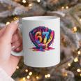 Gen Alpha Slang Ice Cream Drip Six Seven 67 Baseball Catcher Graphic Print Coffee Mug