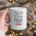My Heart Is On That Field Ball Nana Baseball Mom Graphic Print Coffee Mug