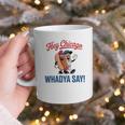 Hey Chicago Whadya Say Baseball Hot Dog Graphic Print Coffee Mug Hey Chicago Whadya Say Baseball Hot Dog Graphic Print Coffee Mug