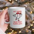 Hit Hard Run Fast Turn Left Baseball Player Premium Tri-Blend Graphic Print Coffee Mug Hit Hard Run Fast Turn Left Baseball Player Premium Tri-Blend Graphic Print Coffee Mug