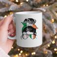 Ireland Baseball Mom Messy Bun Irish Baseball Girl Graphic Print Coffee Mug