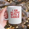 I Am In Love With A Gamer Cute Valentines Day Gamer Couple Raglan Baseball Tee Graphic Print Coffee Mug